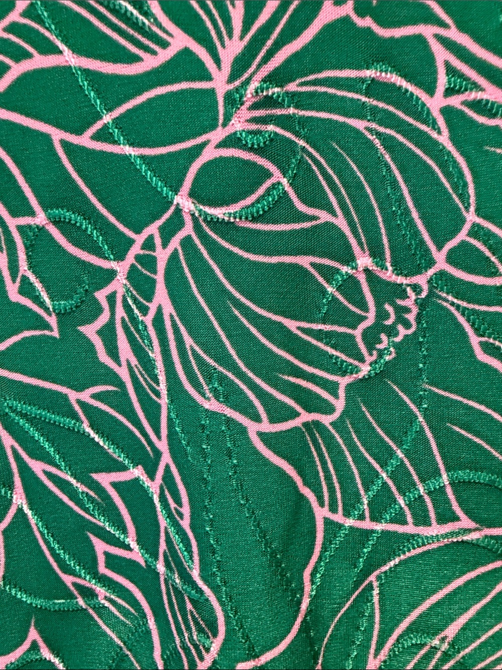 Green Floral Sleeveless Button-Front Blouse - Picture 5 of 5